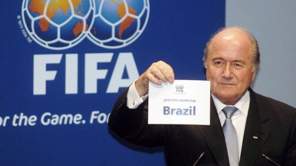 Blatter já fala de "sucesso" para o Brasil e para o futebol