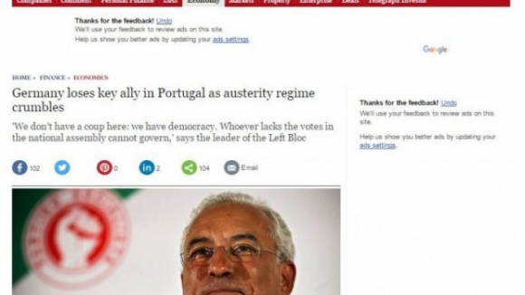 A crise governamental portuguesa aos olhos do mundo