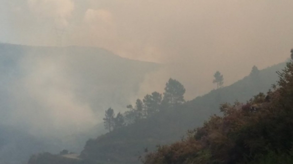 Estrada Nacional 2 cortada devido a incêndio florestal de grandes proporções em Chaves