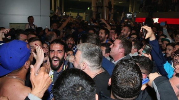 FC Porto recebido em festa no Aeroporto Francisco Sá Carneiro
