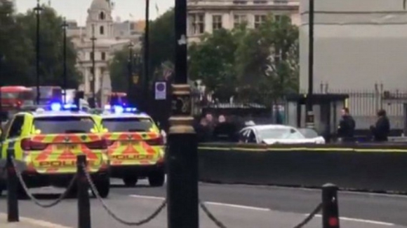 Carro colide contra portões de segurança do Parlamento britânico e faz vários feridos