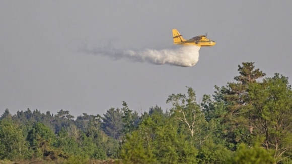 Cinco meios aéreos reforçam combate às chamas em Alijó