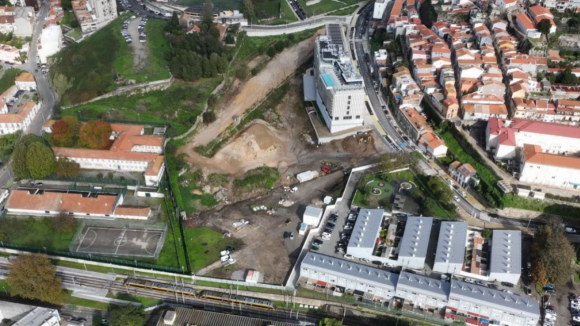 Avançam obras do novo parque urbano no centro do Porto