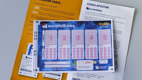 Euromilhões. Terceiro prémio a caminho de Portugal