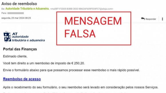 Fisco lança alerta sobre novo e-mail fraudulento