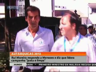 Moreira responde a Menezes e afirma que lidera uma campanha limpa e s&eacute;ria