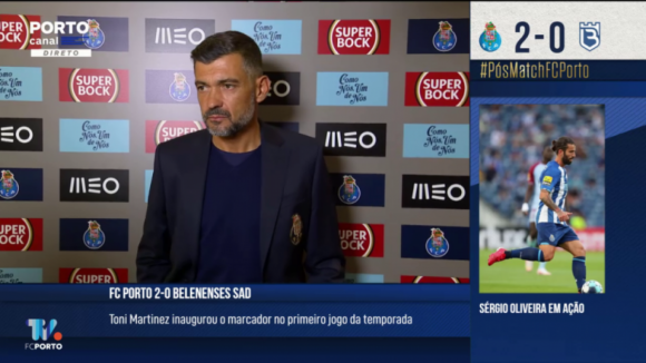 Sérgio Conceição: "Faço um agradecimento especial ao adeptos, eles são o condimento que faltava. Vieram ver um bom jogo de futebol"