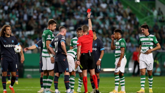 Sporting bate recorde de cart&otilde;es vermelhos na Champions