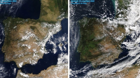 NASA mostra que Portugal está mais verde após dois meses de chuva