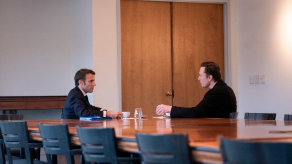 Macron esteve reunido com Elon Musk para uma conversa "clara e sincera"