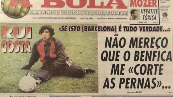 "Não mereço que o Benfica me corte as pernas." Quando Rui Costa forçou a saída do Benfica
