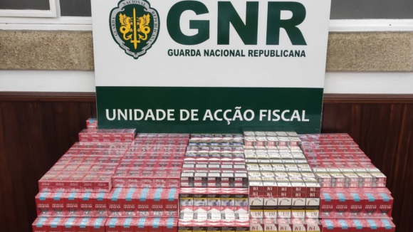 GNR apreendeu 65.300 cigarros por introdução irregular no consumo na Maia