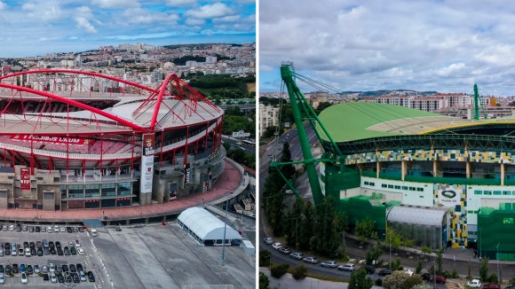 Câmara de Lisboa não cobra IMI a estádios de Benfica e Sporting