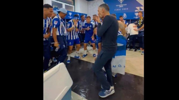 Taça de Portugal. Festa continuou no balneário do FC Porto com direito a dança 
