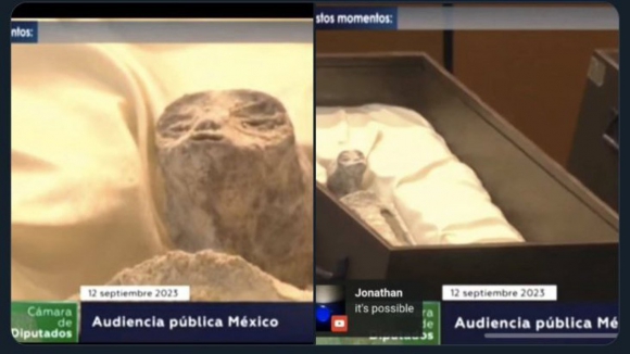 Corpos de dois alegados extraterrestres apresentados no Parlamento do México