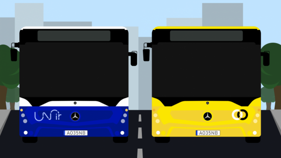 Notícia Porto Canal. “Novos” autocarros da UNIR chegam em segunda mão e estavam em uso em Lisboa