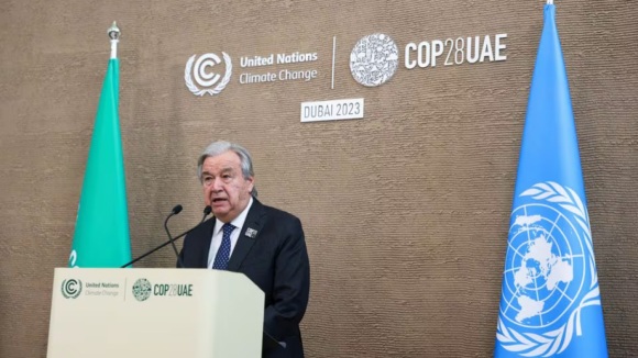 Guterres pede flexibilidade e ambição nas negociações finais da COP28 para cumprir objetivos de Paris
