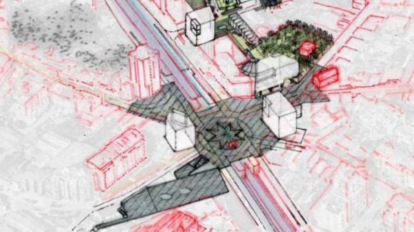 Rotunda de Santo Ov&iacute;dio, em Gaia, vai dar lugar a uma pra&ccedil;a para passageiros