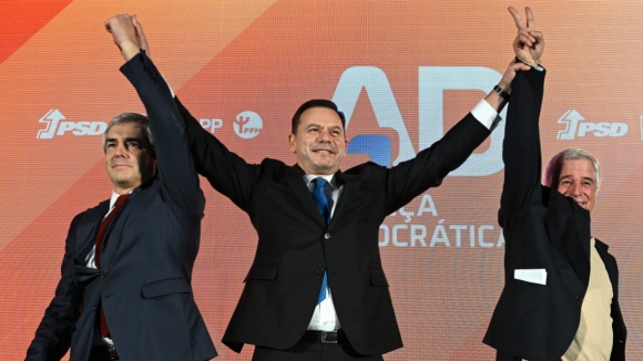 Atualização de resultados (1.265 freguesias apuradas). Aliança Democrática lidera com 33,39%
