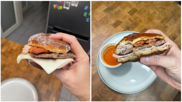 "Francelim", a&nbsp;Bola de Berlim de Francesinha que est&aacute; a 'agitar' as redes sociais