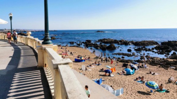 Uma centena de alunos recolhe quilos de lixo na praia do Homem do Leme no Porto