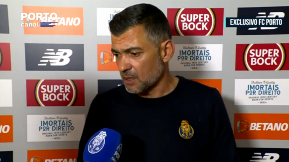 Sérgio Conceição: "Podíamos ter ganho o jogo por mais golos. Em Braga temos dois resultados: ganhar ou ganhar"