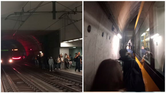 Metro do Porto com circulação condicionada. Passageiros evacuados a pé pelo túnel