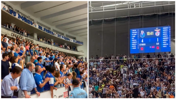 No Dragão Arena celebrou-se a vitória frente ao Benfica ao som do São João