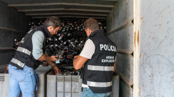 PSP faz primeira operação de destruição de armas deste ano em empresa na Maia