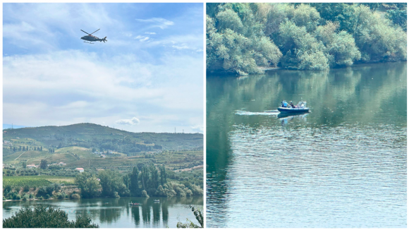 Continuam submersos cinco militares a bordo do helicóptero que caiu no Douro