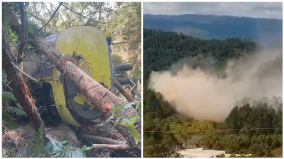 Vídeo capta momento do acidente do helicóptero do INEM