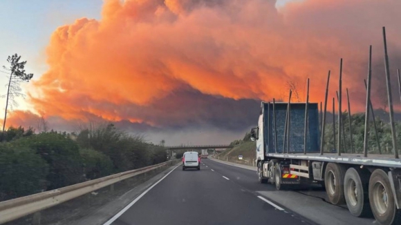 IC2, EN 238 e EN109 também cortadas ao trânsito devido aos incêndios em Aveiro