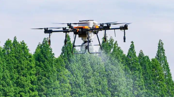 Drone de dois metros semeia zona que ardeu há um mês em Arcos de Valdevez