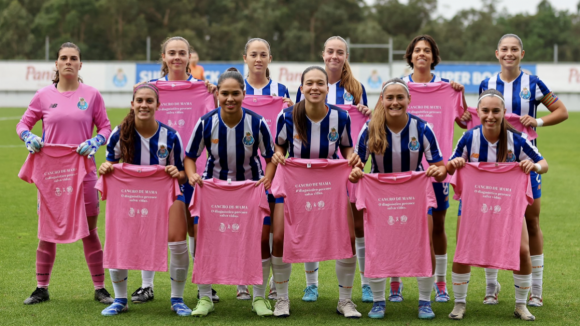 Em outubro, futebol feminino do FC Porto tem tons de rosa