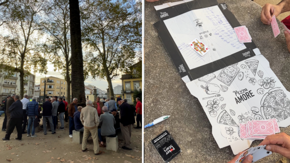 Na Praça do Marquês jogar à sueca é um trunfo à passagem do tempo