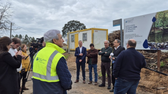 Arrancaram obras de amplia&ccedil;&atilde;o da rede abastecimento de &aacute;gua em &Aacute;gueda