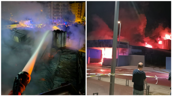 Inc&ecirc;ndio destruiu oficina na Trofa durante esta madrugada